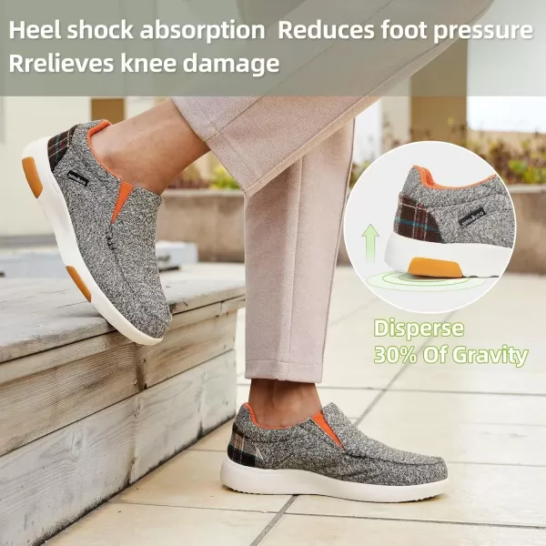 OrthoComfoot Women's Orthopedic Comfortable Walking Shoes, Casual Arch Support Slip-On Shoes for Plantar Fasciitis, Breathable Orthotic Loafers for Foot and Heel Pain Relief