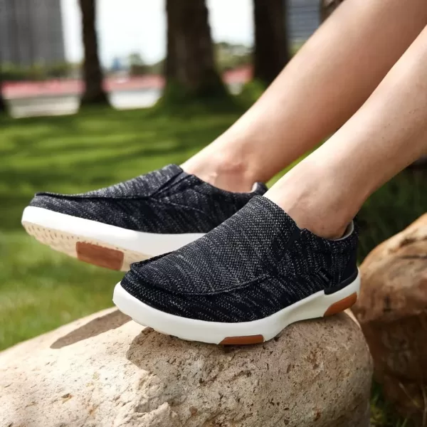 OrthoComfoot Women's Orthopedic Comfortable Walking Shoes, Casual Arch Support Slip-On Shoes for Plantar Fasciitis, Breathable Orthotic Loafers for Foot and Heel Pain Relief