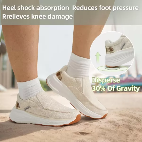 OrthoComfoot Women's Orthopedic Cushioned Slip-On Shoes, Comfortable Plantar Fasciitis Loafers with Arch Support, Casual Orthotic Driving Shoes for Foot and Heel Pain Relief