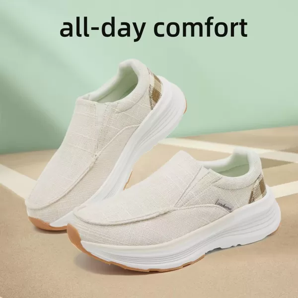 OrthoComfoot Women's Orthopedic Cushioned Slip-On Shoes, Comfortable Plantar Fasciitis Loafers with Arch Support, Casual Orthotic Driving Shoes for Foot and Heel Pain Relief