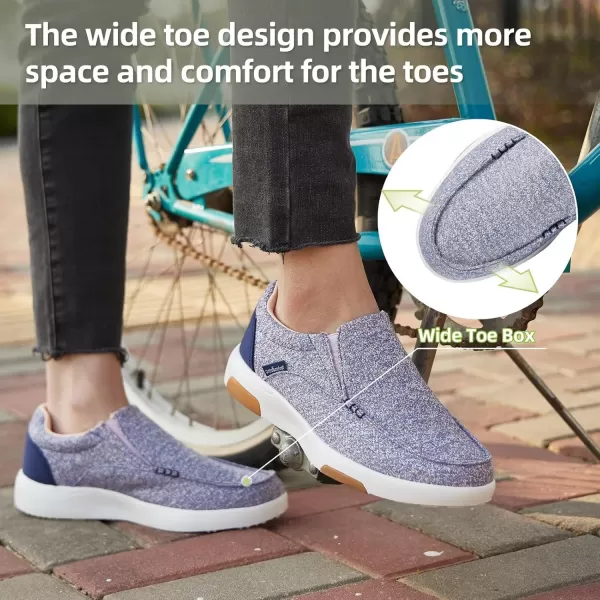OrthoComfoot Women's Orthopedic Cushioned Slip-On Shoes, Comfortable Plantar Fasciitis Loafers with Arch Support, Casual Orthotic Driving Shoes for Foot and Heel Pain Relief