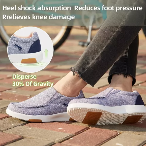 OrthoComfoot Women's Orthopedic Cushioned Slip-On Shoes, Comfortable Plantar Fasciitis Loafers with Arch Support, Casual Orthotic Driving Shoes for Foot and Heel Pain Relief