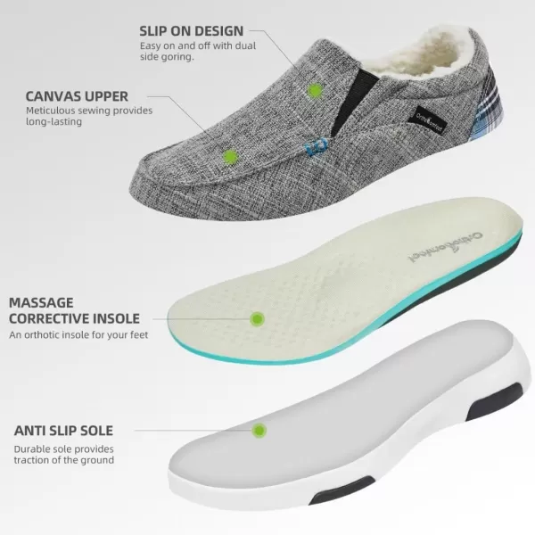 OrthoComfoot Women's Orthopedic Cushioned Slip-On Shoes, Comfortable Plantar Fasciitis Loafers with Arch Support, Casual Orthotic Driving Shoes for Foot and Heel Pain Relief)