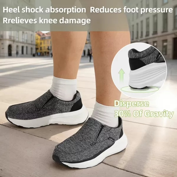 OrthoComfoot Women's Orthopedic Cushioned Slip-On Shoes, Comfortable Plantar Fasciitis Loafers with Arch Support, Casual Orthotic Driving Shoes for Foot and Heel Pain Relief