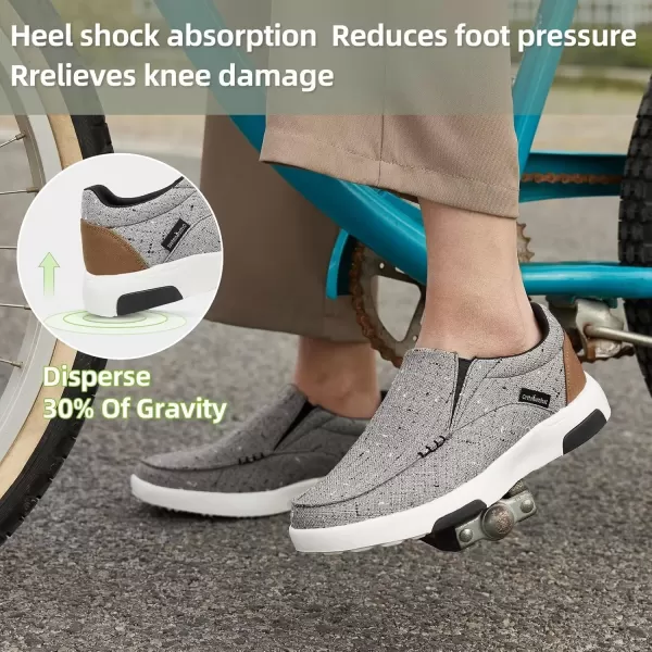 OrthoComfoot Women's Orthopedic Cushioned Slip-On Shoes, Comfortable Plantar Fasciitis Loafers with Arch Support, Casual Orthotic Driving Shoes for Foot and Heel Pain Relief
