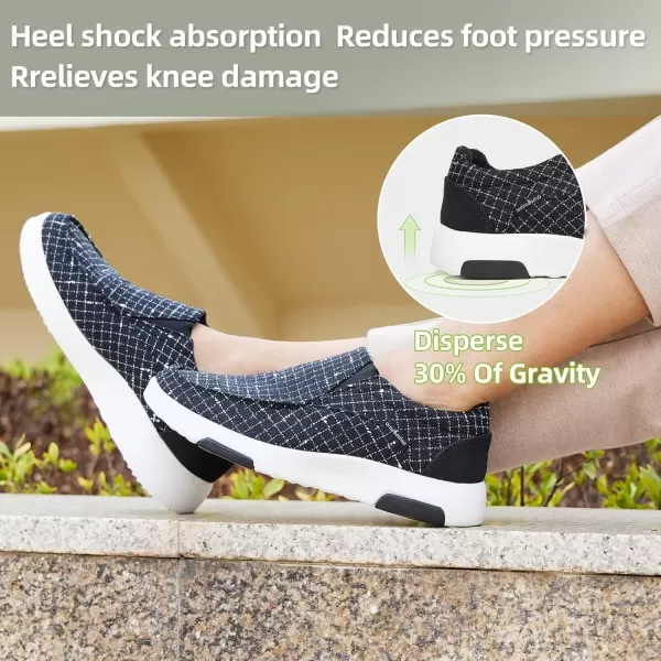 OrthoComfoot Women's Orthopedic Cushioned Slip-On Shoes, Comfortable Plantar Fasciitis Loafers with Arch Support, Casual Orthotic Driving Shoes for Foot and Heel Pain Relief