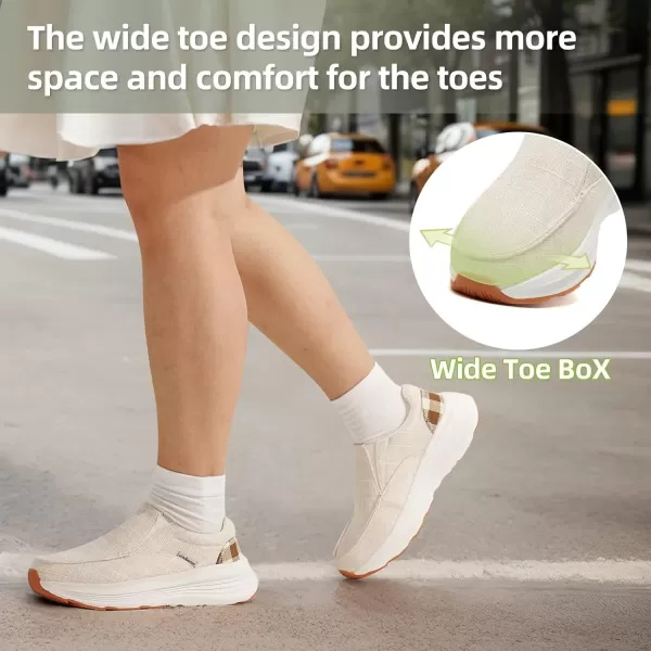 OrthoComfoot Women's Orthopedic Cushioned Slip-On Shoes, Comfortable Plantar Fasciitis Loafers with Arch Support, Casual Orthotic Driving Shoes for Foot and Heel Pain Relief