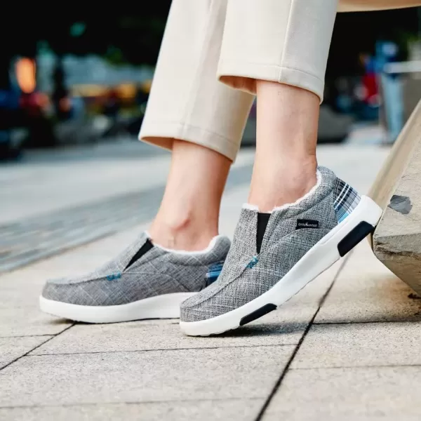 OrthoComfoot Women's Orthopedic Cushioned Slip-On Shoes, Comfortable Plantar Fasciitis Loafers with Arch Support, Casual Orthotic Driving Shoes for Foot and Heel Pain Relief)