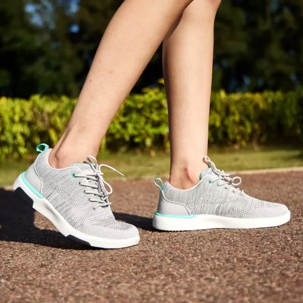 OrthoComfoot Womens Orthopedic Ultralight Fashion Sneakers, Arch Support Lace Up Walking Shoes for Plantar Fasciitis, Comfortable Supportive Casual Sneakers for Foot and Heel Pain Rlief