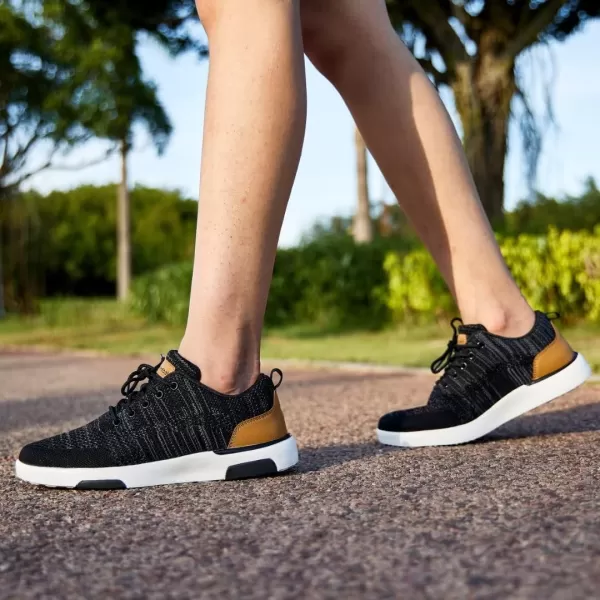 OrthoComfoot Womens Orthopedic Ultralight Fashion Sneakers, Arch Support Lace Up Walking Shoes for Plantar Fasciitis, Comfortable Supportive Casual Sneakers for Foot and Heel Pain Rlief