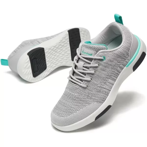 OrthoComfoot Womens Orthopedic Ultralight Fashion Sneakers, Arch Support Lace Up Walking Shoes for Plantar Fasciitis, Comfortable Supportive Casual Sneakers for Foot and Heel Pain Rlief