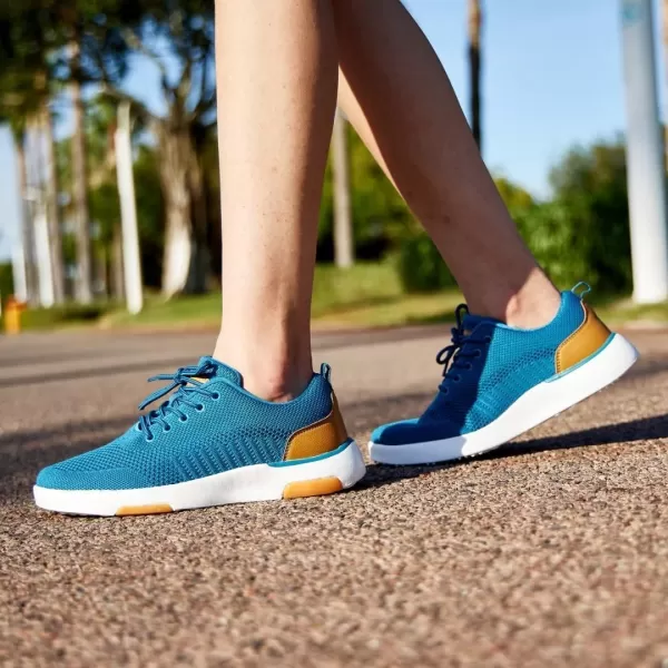 OrthoComfoot Womens Orthopedic Ultralight Fashion Sneakers, Arch Support Lace Up Walking Shoes for Plantar Fasciitis, Comfortable Supportive Casual Sneakers for Foot and Heel Pain Rlief