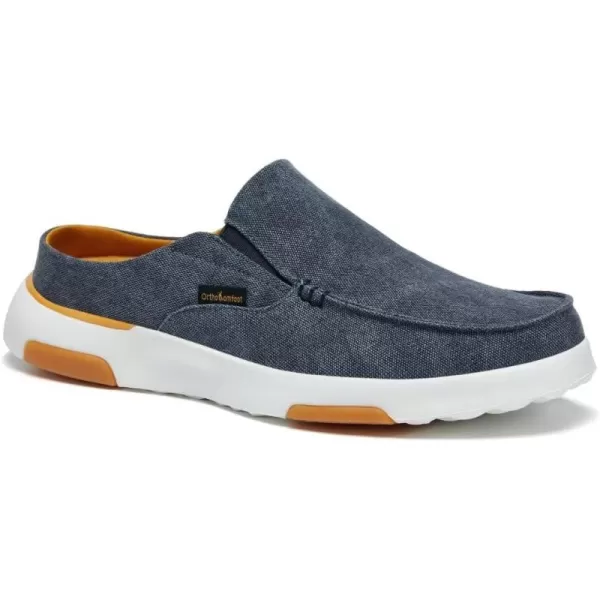 OrthoComfoot Men's Orthopedic Comfortable Slip On Loafers for Arch Support, Casual Plantar Fasciitis Slippers for Diabetic, Orthotic Walking Shoes for Foot and Heel Pain Relief