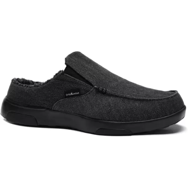 OrthoComfoot Men's Orthopedic Comfortable Slip On Loafers for Arch Support, Casual Plantar Fasciitis Slippers for Diabetic, Orthotic Walking Shoes for Foot and Heel Pain Relief)