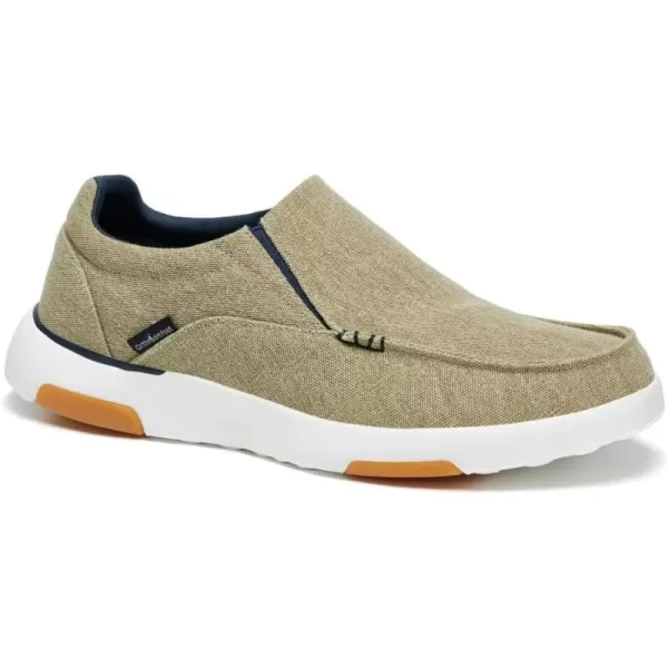OrthoComfoot Men's Orthopedic Comfortable Slip-On Shoes with Arch Support, Orthotic Loafers for Plantar Fasciitis, Canvas Leisure Vintage Flat Walking Shoes for Foot and Heel Pain Relief