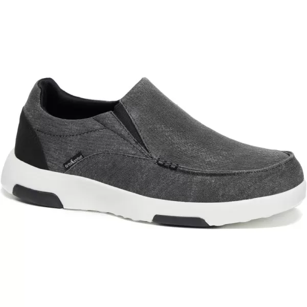 OrthoComfoot Men's Orthopedic Comfortable Slip-On Shoes with Arch Support, Orthotic Loafers for Plantar Fasciitis, Canvas Leisure Vintage Flat Walking Shoes for Foot and Heel Pain Relief