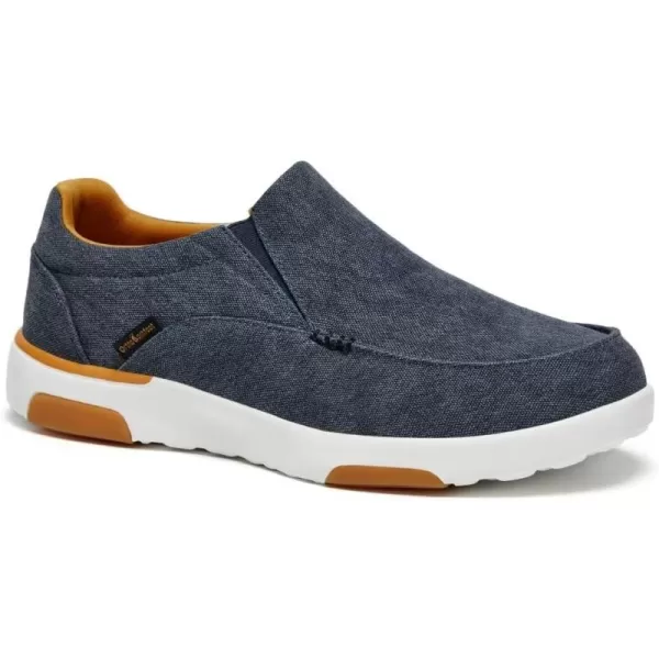 OrthoComfoot Men's Orthopedic Comfortable Slip-On Shoes with Arch Support, Orthotic Loafers for Plantar Fasciitis, Canvas Leisure Vintage Flat Walking Shoes for Foot and Heel Pain Relief