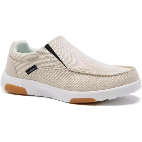 OrthoComfoot Men's Orthopedic Comfortable Slip-On Shoes with Arch Support, Orthotic Loafers for Plantar Fasciitis, Canvas Leisure Vintage Flat Walking Shoes for Foot and Heel Pain Relief