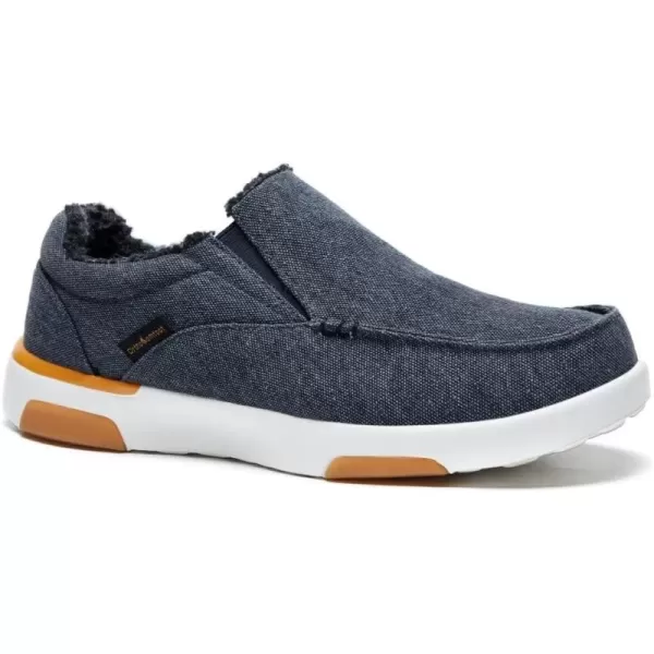 OrthoComfoot Men's Orthopedic Comfortable Slip-On Shoes with Arch Support, Orthotic Loafers for Plantar Fasciitis, Canvas Leisure Vintage Flat Walking Shoes for Foot and Heel Pain Relief)