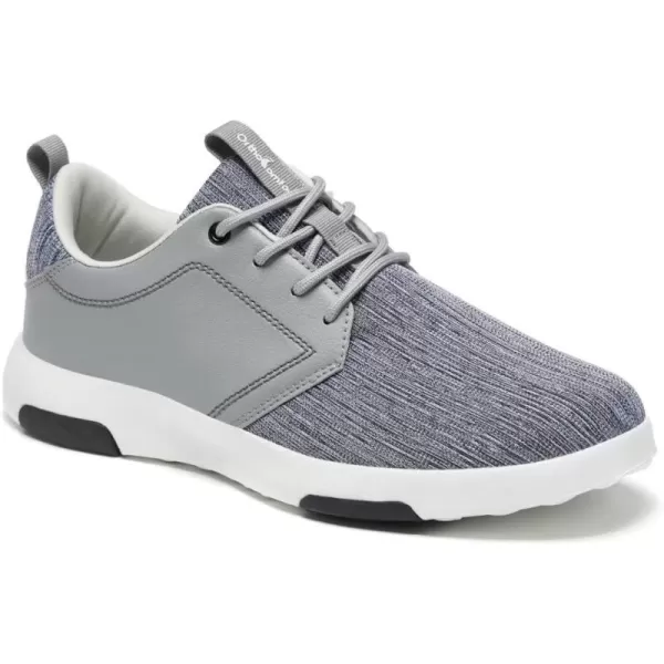 OrthoComfoot Men's Orthopedic Fashion Sneakers, Comfortable Plantar Fasciitis Walking Shoes, Leather Arch Support Slip On with Lace Up Design for Foot and Heel Pain Relief