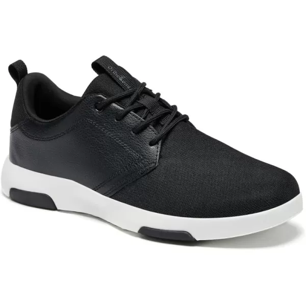 OrthoComfoot Men's Orthopedic Fashion Sneakers, Comfortable Plantar Fasciitis Walking Shoes, Leather Arch Support Slip On with Lace Up Design for Foot and Heel Pain Relief