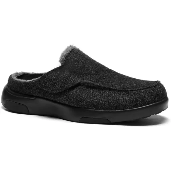 OrthoComfoot Men's Orthopedic Warm Slippers for Plantar Fasciitis Flat Feet, Comfortable Arch Support Walking Shoes, Winter Slip-On Loafers for Foot and Heel Pain Relief