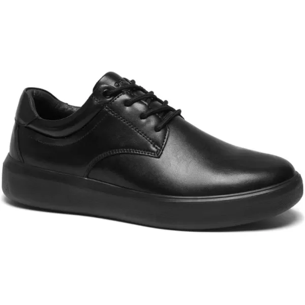 OrthoComfoot Men's Orthopeic Oxford Dress Shoes, Durable Genuine Leather Shoes with Arch Support for Wedding, Soft Casual Shoes for Foot and Heel Pain Relief