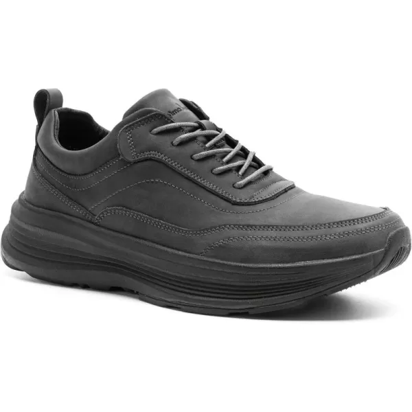 OrthoComfoot Orthopedic Leather Dress Shoes for Mens, Comfortable Arch Support Walking Shoes for Plantar Fasciitis, Casual Orthotic Thick Sole Sneakers for Foot and Heel Pain Relief