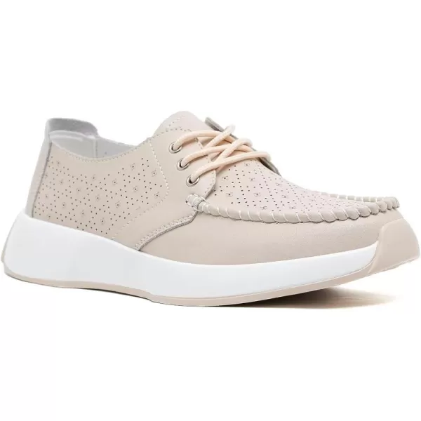 OrthoComfoot Orthopedic Leather Dress Shoes for Womens, Comfortable Plantar Fasciitis Fashion Sneakers with Arch Support, Casual Orthotic Walking Shoes for Foot and Heel Pain Relief