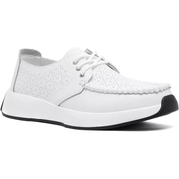OrthoComfoot Orthopedic Leather Dress Shoes for Womens, Comfortable Plantar Fasciitis Fashion Sneakers with Arch Support, Casual Orthotic Walking Shoes for Foot and Heel Pain Relief