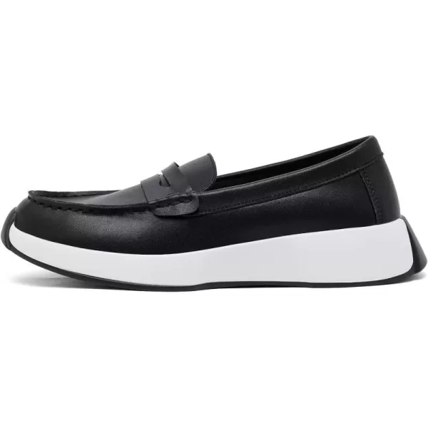 OrthoComfoot Orthopedic Slip-On Loafers for Womens, Comfortable Leather Plantar Fasciitis Loafers with Arch Support, Casual Orthotic Walking Shoes for Foot and Heel Pain Relief