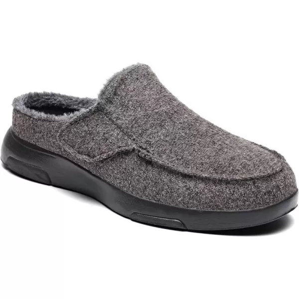 OrthoComfoot Orthopedic Slippers with Arch Support for Mens, Comfortable Plantar Fasciitis House Shoes, Winter Orthotic Moccasin Slip-On for Foot and Heel Pain