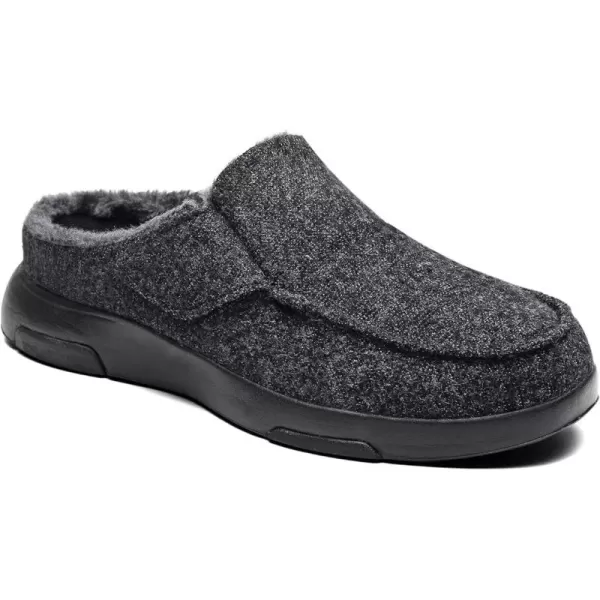 OrthoComfoot Orthopedic Slippers with Arch Support for Mens, Comfortable Plantar Fasciitis House Shoes, Winter Orthotic Moccasin Slip-On for Foot and Heel Pain