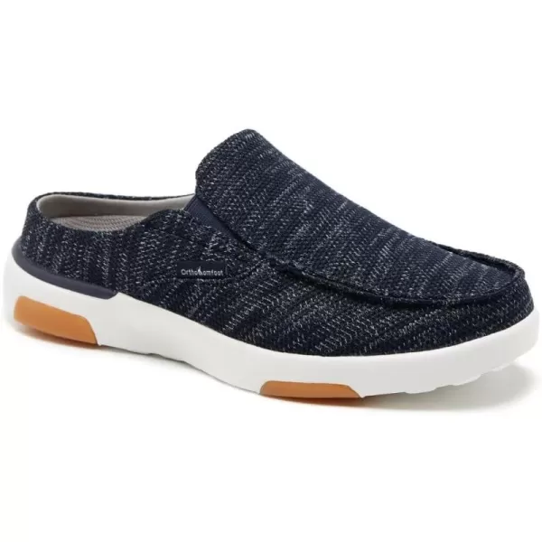 OrthoComfoot Women's Orthopedic Canvas Slip-On Shoes, Comfortable Arch Support Slippers for Plantar Fasciitis, Casual Orthotic Loafers for Foot Heel Pain Relief