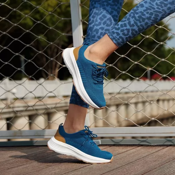 OrthoComfoot Women's Orthopedic Breathable Sneakers, Cushioned Arch Support Walking Shoes for Plantar Fasciitis, Orthotic Soft Casual Fashion Sneakers for Ankle and Foot Pain Relief