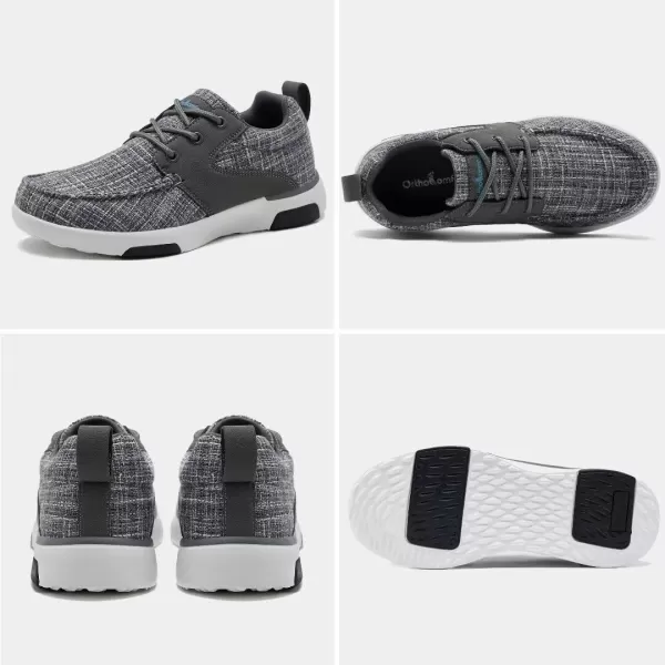 OrthoComfoot Women's Orthopedic Comfortable Walking Sneakers, Adjustable Arch Support Canvas Shoes for Plantar Fasciitis, Cushioned Driving Shoes for Foot and Ankle Pain