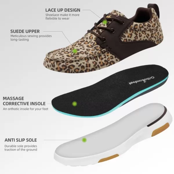 OrthoComfoot Women's Orthopedic Comfortable Walking Sneakers, Adjustable Arch Support Canvas Shoes for Plantar Fasciitis, Cushioned Driving Shoes for Foot and Ankle Pain