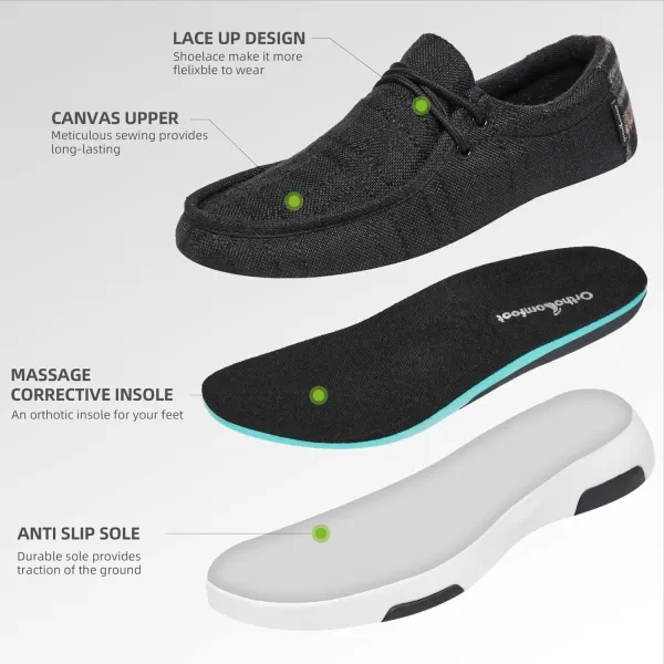 OrthoComfoot Women's Orthopedic Lace Up Shoes, Comfortable Arch Support Shoes for Plantar Fasciitis, Ultralight Walking Loafers for Heel and Foot Pain Relief