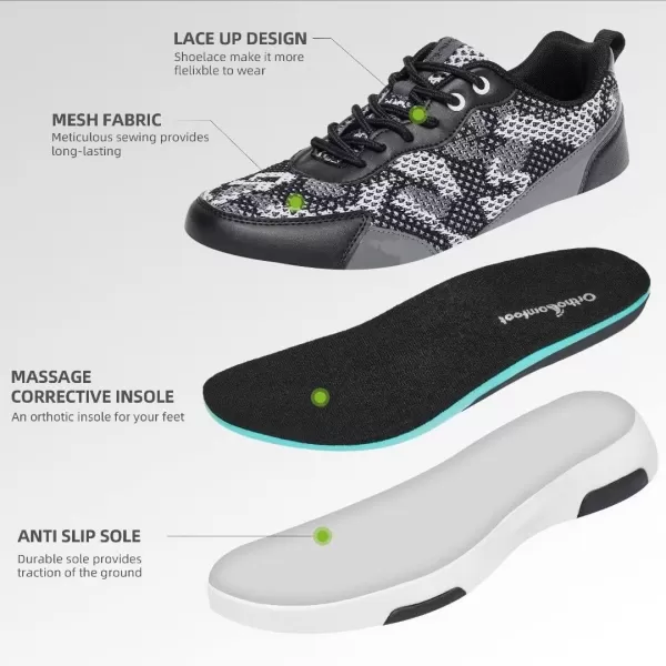 OrthoComfoot Women's Orthopedic Walking Shoes, Comfortable Outdoor Fashion Sneakers with Arch Support, Ultralight Casual Sneakers for Heel and Foot Pain Relief