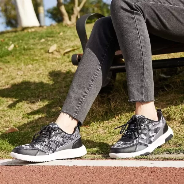 OrthoComfoot Women's Orthopedic Walking Shoes, Comfortable Outdoor Fashion Sneakers with Arch Support, Ultralight Casual Sneakers for Heel and Foot Pain Relief