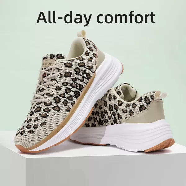 Orthocomfoot Orthopedic Breathable Fashion Sneakers for Womens, Comfortable Cushion Arch Support Walking Shoes for Plantar Fasciitis, Orthotic Casual Thick Sole Sneakers for Ankle and Foot Pain Relief