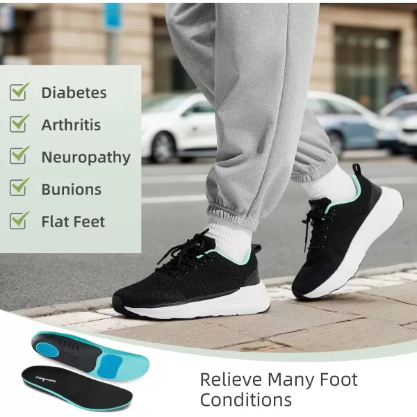 Orthocomfoot Orthopedic Breathable Fashion Sneakers for Womens, Comfortable Cushion Arch Support Walking Shoes for Plantar Fasciitis, Orthotic Casual Thick Sole Sneakers for Ankle and Foot Pain Relief