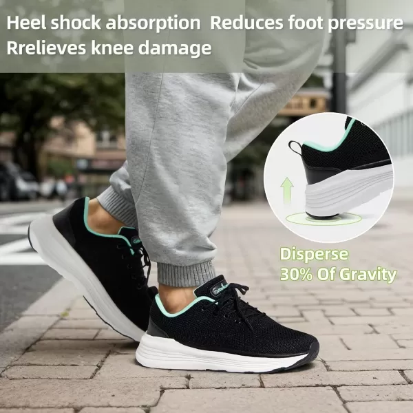 Orthocomfoot Orthopedic Breathable Fashion Sneakers for Womens, Comfortable Cushion Arch Support Walking Shoes for Plantar Fasciitis, Orthotic Casual Thick Sole Sneakers for Ankle and Foot Pain Relief