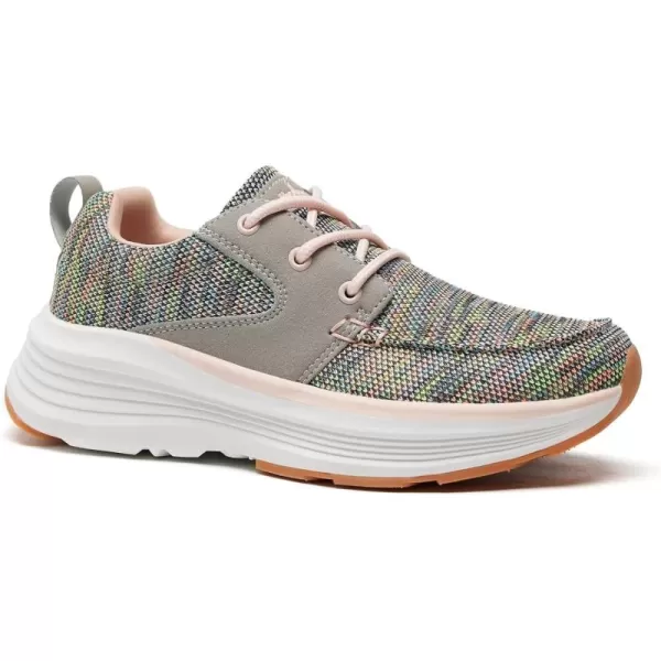 Orthocomfoot Orthopedic Breathable Fashion Sneakers for Womens, Comfortable Cushion Arch Support Walking Shoes for Plantar Fasciitis, Orthotic Casual Thick Sole Sneakers for Ankle and Foot Pain Relief