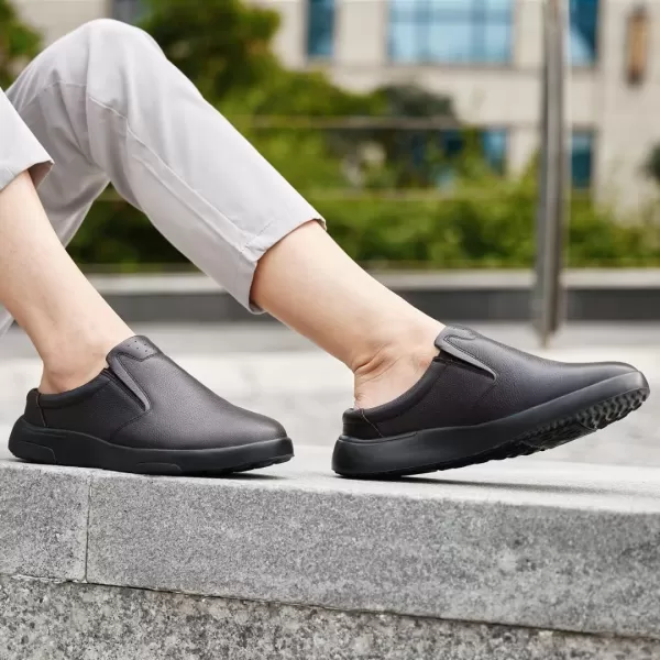 OrthoComfoot Men's Orthopedic Comfortable Oxford Dress Shoes for Plantar Fasciitis, Orthotic Genuine Leather Loafers with Arch Support, Casual Walking Shoes for Foot and Heel Pain Relief