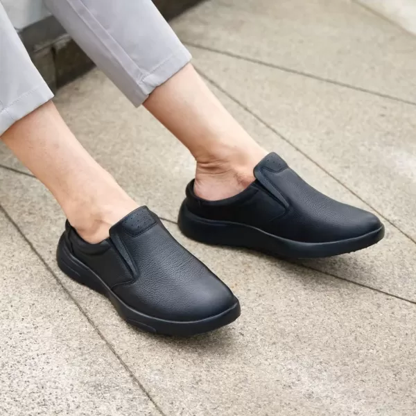 OrthoComfoot Men's Orthopedic Comfortable Oxford Dress Shoes for Plantar Fasciitis, Orthotic Genuine Leather Loafers with Arch Support, Casual Walking Shoes for Foot and Heel Pain Relief