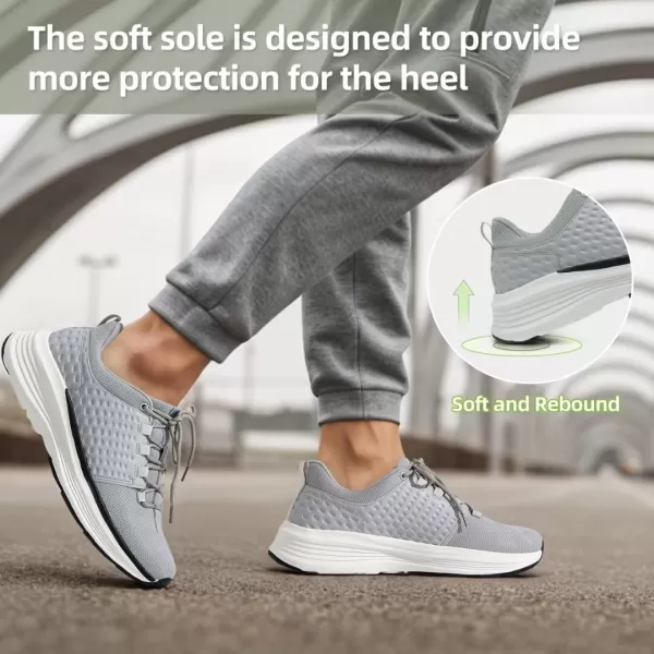 OrthoComfoot Men's Orthopedic Comfortable Walking Shoes, Casual Arch Support Casual Shoes for Plantar Fasciitis, Orthotic Soft Thick Sole Sneakers for Foot and Heel Pain Relief