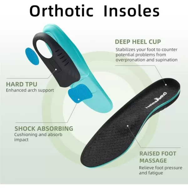 OrthoComfoot Men's Orthopedic Comfortable Walking Shoes, Casual Arch Support Casual Shoes for Plantar Fasciitis, Orthotic Soft Thick Sole Sneakers for Foot and Heel Pain Relief