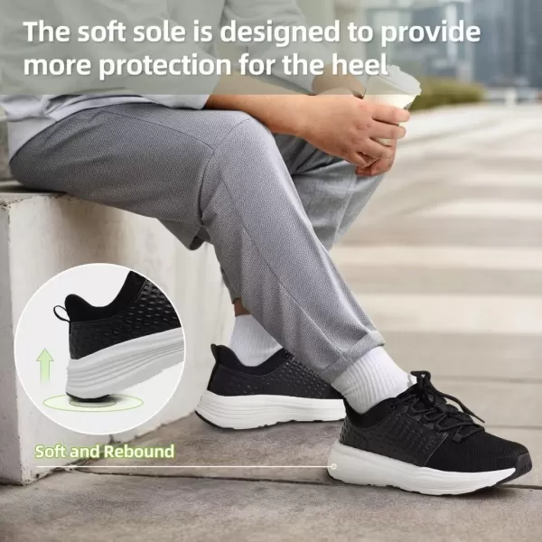 OrthoComfoot Men's Orthopedic Comfortable Walking Shoes, Casual Arch Support Casual Shoes for Plantar Fasciitis, Orthotic Soft Thick Sole Sneakers for Foot and Heel Pain Relief
