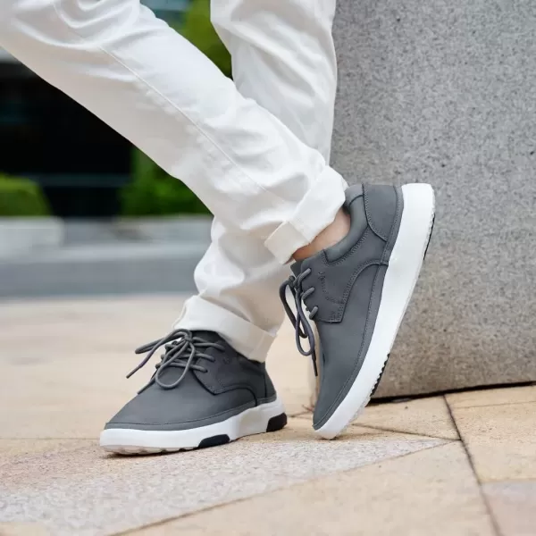 OrthoComfoot Men's Orthopedic Dress Oxford with Arch Support, Comfortable Outdoor Fashion Sneakers for Plantar Fasciitis, Causal Genuine Leather Walking Shoes for Heel Foot Pain Relief